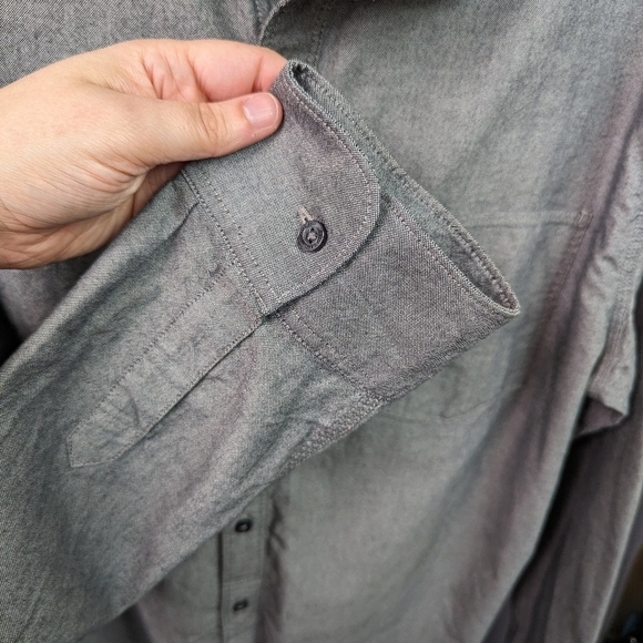 William Rast Men's Heathered Grey Button Down Sz XXL - Picture 6 of 11